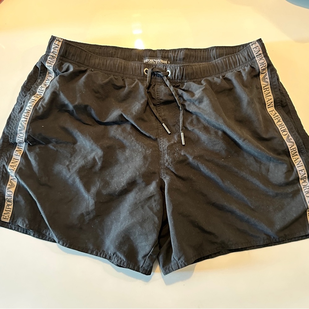 Men’s swimwear Emporio Armani Large swim shorts, 5in inseam